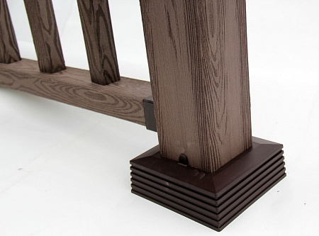 Юбка для столба Holzhof Woodstyle / Хольцхоф (фактура дерева), цвет коричневый