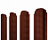 Штакетник металлический Grand Line (Гранд Лайн), П-образный фигурный, Print elite 0.45, цвет Cherry Wood