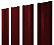 Штакетник металлический Grand Line (Гранд Лайн), М-образный, PE двс 0.45, цвет RAL 3005 (вишня)