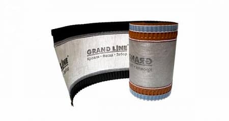 Аэроэлемент конька Гранд Лайн / Grand Line, 5 м х 310 мм, цвет коричневый