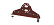 Кронштейн универсальный Grand Line (Гранд Лайн), цвет RAL 3011 (красно-коричневый)