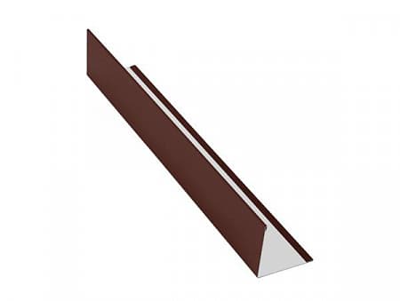 Угол внешний AQUASYSTEM (АКВАСИСТЕМ), сталь 0.45, PE Zn 275, 2000 мм, цвет RAL 8017 (коричневый)