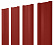 Штакетник металлический Grand Line (Гранд Лайн), М-образный, PE 0.45, цвет RAL 3009 (оксидно-красный)