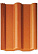 Рядовая черепица Braas (Браас), серия Франкфуртская, цвет красный, 420х330 мм