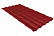 Металлочерепица Гранд Лайн / Grand Line, коллекция Kredo, 0,5 Satin Zn 140, цвет RAL 3011 (красно-коричневый)