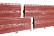 Фасадные панели Ю-Пласт Хокла Колор, 2000х250 мм, брусника