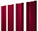 Штакетник металлический Grand Line (Гранд Лайн), М-образный, PE 0.45, цвет RAL 3005 (вишня)