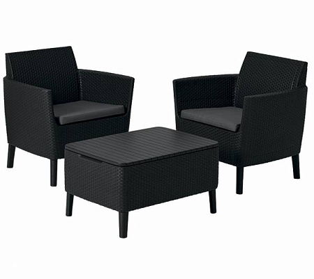 Дачная мебель Salemo balcony set Allibert (Аллиберт), цвет графит