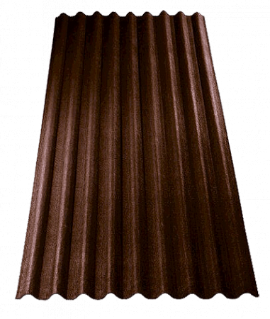 Битумный волнистый лист Ондалюкс (Ондура), цвет коричневый