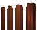 Штакетник металлический Grand Line (Гранд Лайн), П-образный фигурный, PE 0.45, цвет RAL 8004 (терракотовый)