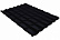 Металлочерепица Гранд Лайн / Grand Line, коллекция Classic, 0,5 Rooftop Matte Zn 180, цвет RAL 9005 (черный янтарь)