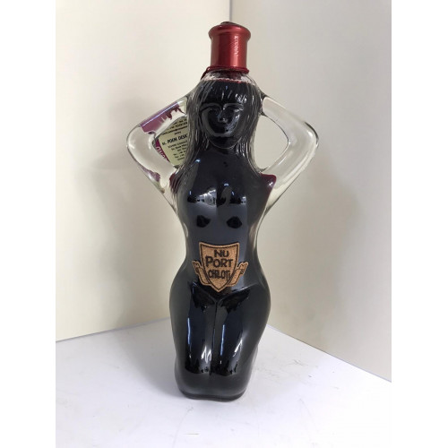 Sticla de vin in forma de femeie