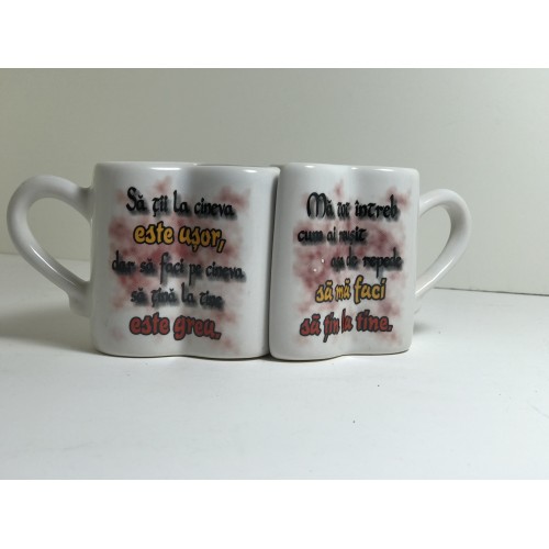 Set cani cuplu cu mesaj