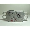 Set cani cuplu cu mesaj