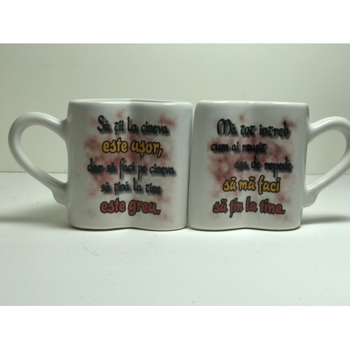 Set cani cuplu cu mesaj
