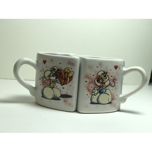 Set cani cuplu cu mesaj