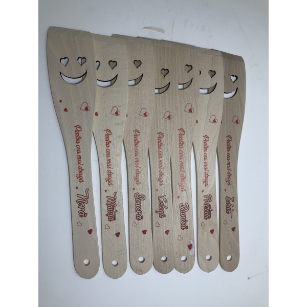 Lingura de lemn cu mesaj