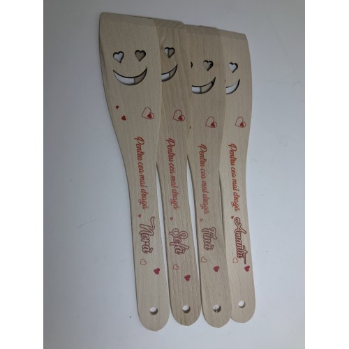 Lingura de lemn cu mesaj