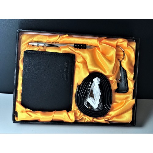 Set cadou pentru barbati – Portofel/Curea/Pix/Breloc