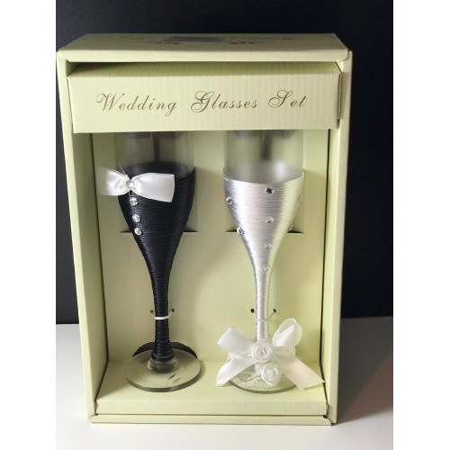 Set 2 pahare pentru mirii diferite modele