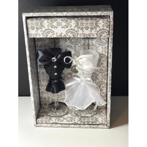 Set 2 pahare pentru mirii diferite modele
