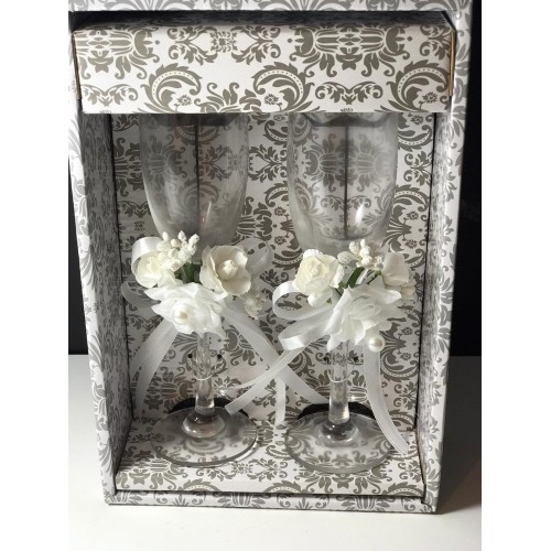 Set 2 pahare pentru mirii diferite modele