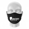 Masca personalizata cu logo din bumbac neagra