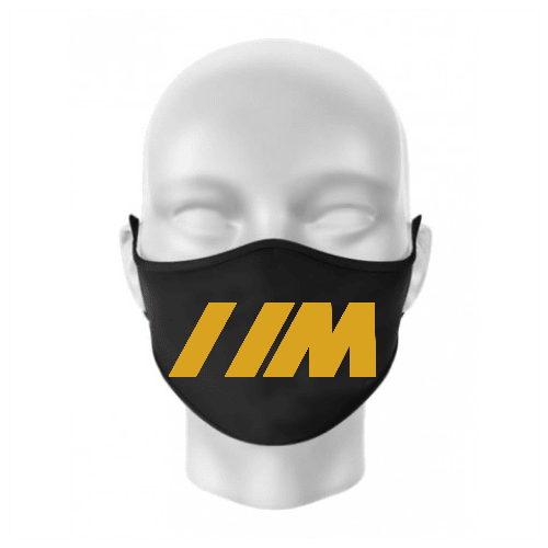 Masca personalizata BMW M din bumbac neagra