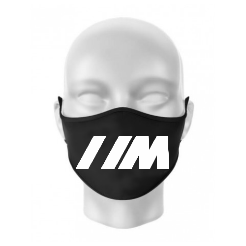 Masca personalizata BMW M din bumbac neagra