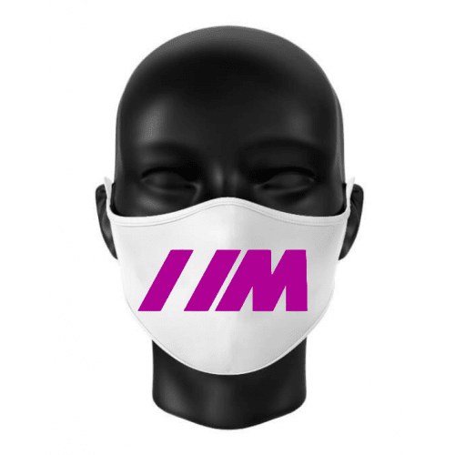 Masca personalizata BMW M din bumbac neagra