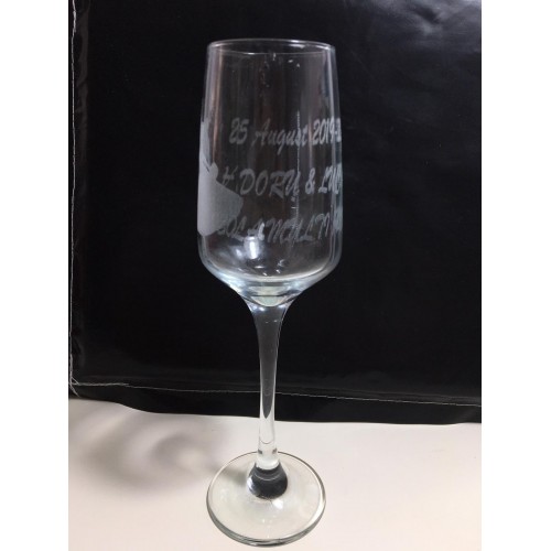 Pahar personalizat prin gravura laser