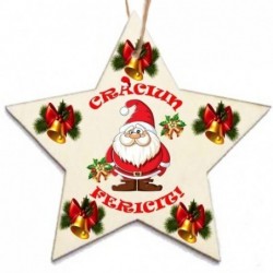 Ornamet pom de craciun din ceramica stea