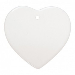 Ornamet pom de craciun din ceramica inima