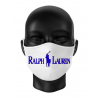 Masca personalizata RALPH LAUREN din bumbac alba