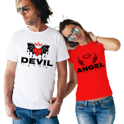Set tricouri Devil Angel
