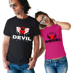 Set tricouri Devil Angel
