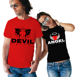 Set tricouri Devil Angel