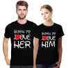 Set tricouri Born to love Him/Her