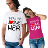 Set tricouri Born to love Him/Her