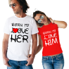 Set tricouri Born to love Him/Her