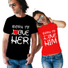 Set tricouri Born to love Him/Her