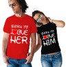Set tricouri Born to love Him/Her