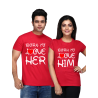 Set tricouri Born to love Him/Her