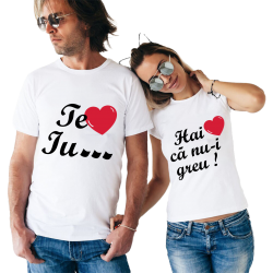 Set tricouri "Te iu...besc"