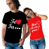 Set tricouri "Te iu...besc"