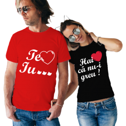 Set tricouri "Te iu...besc"
