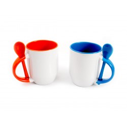 Set cani cuplu cu lingurita
