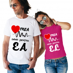 Set tricouri "Inima mea bate"