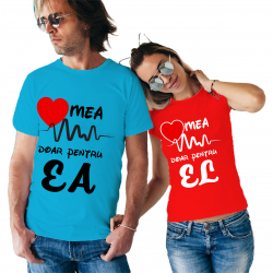 Set tricouri "Inima mea bate"