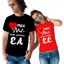 Set tricouri "Inima mea bate"